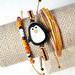 Penguin Bracelet Set made of wax poly cord